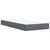 vidaXL Box spring postelja z vzmetnico temno siva 90x200 cm žamet