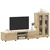 Set TV komoda FLORIN 3 pcs Sonoma hrast Konstruirano drvo