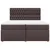 vidaXL vidaXL Box spring postelja z vzmetnico temno rjav 200x200 cm blago, (21307657)
