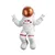 Wallity Zidna dekoracija Peace Sign Astronaut-3, 35cmx47cmx10cm, Bela