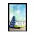 Plakat orientalski kamni - 60x90 silver