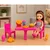 MINI AnP-29599 Mini lutka LEAN TOYS s kompletom za hitro hrano: pizza, hamburger, namizje...