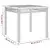 Vrtni stol sivi 80 x 80 x 75 cm od poliratana i bagremovog drva
