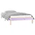 Vidaxl LED posteljni okvir 75x190 cm trden les