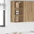 Vidaxl Viseča omarica Umetni hrast 40 x 29,5 x 80 cm Konstruiran les