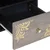 TV ormar s ladicama Siva 100 x 33 x 46 cm Čvrsto drvo manga