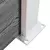 Den WPC ograjni panel 1 kvadraten + 1 poševni 273x186 cm siv