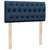 VIDAXL Box spring postelja z vzmetnico modra 90x190 cm blago
