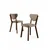 Hanah Home Set stolica Arfe, 101x76x26 cm, 4 komada, Smeđe