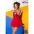 Ženska sexy haljina Salome Chemise, Crvena