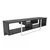 Hanah home TV Komoda Asal 150 Crno-Bela