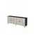 Hanah Home komoda Ilay 180, 180 cm, antracit / travertin / srebrna