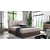 Boxspring postelja Wood 1 - 160x200 cm - temni hrast