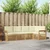 Set vanjskih sofa 5 pcs Bijela i krem 247 x 128,5 x 73 cm
