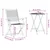 Vidaxl Zložljiv bistro set 3 szt. Rjava Masiven les akacije