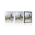 Plakat panorama nebotičnikov v zlato sivi - 30x45 black