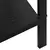 Police za knjige s 4 razine crne 60 x 27,6 x 124,5 cm drvene