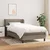 Vidaxl Box spring postelja z vzmetnico taupe 90x200 cm blago