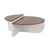 Hanah Home Klub sto-set Orion, 90x60x30, 85x30x35cm, 2 komada, Braon
