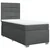 VIDAXL Box spring postelja z vzmetnico temno siva 80x200 cm blago