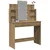 Toaletni stol s LED svjetlima Artisan hrast 96x40x142 cm