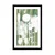 Plakat s paspartujem bela abstraktnost dreves - 60x90 silver