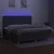 Vidaxl Box spring postelja z vzmetnico LED temno siva 200x200 cm blago