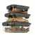 Berlinger Haus Set od 3 staklene posude za hranu Matte Green Collection BH-8791, Zeleni