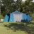 Tipi šator s krovom s pohranom Plava 492 x 492 x 275 cm taft