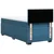 Vidaxl Box spring postelja z vzmetnico modra 90x200 cm žamet