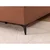 Oranžna boxspring postelja s prostorom za shranjevanje 180x200 cm Ornes – Ropez