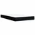 Vidaxl Box spring postelja z vzmetnico črn 120x200 cm blago