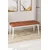 Hanah Home klupa Pera, 105 cm, terakota / bela