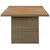 Vrtni blagovaonski stol smeđi 200 x 100 x 74 cm od poliratana