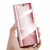 Onasi Clear View maskica za Xiaomi Redmi Note 10 5G, preklopna, roza