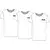 Lonsdale Mens undershirt slim fit triple pack