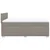 Vidaxl Box spring postelja z vzmetnico taupe 160x200 cm blago
