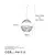 Opviq Luster Telmander-11430, 30x30x45-135cm, E27, Zeleni