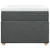 Vidaxl Box spring postelja z vzmetnico temno siva 100x200 cm blago