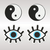 Peekaboos Premium Pasties Yin and Yang