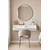Hanah Home komoda Rany 120, 120 cm, bela / srebrna