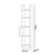 Hanah Home Polica 33,1x150x29,5cm Bela