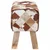 vidaXL klop 60 x 30 x 45 cm Pravo usnje Rjav patchwork