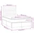 Vidaxl Box spring postelja z vzmetnico LED modra 120x190 cm blago