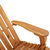 Stolica za ljuljanje Adirondack s jastucima bagremovo drvo