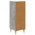 Kreveta Betonska siva 33 x 34,5 x 90 cm Konstruirano drvo
