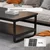 Fanshe Klub sto, 120x45x60 cm, Crni