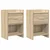 Noćni ormarići 2 pcs Hrast sonoma 40 x 30 x 60 cm