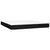 Krevet box spring s madracem LED crni 180x200 cm od tkanine