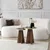 HANAH HOME Set stolova Mushroom 2 Gold Walnut